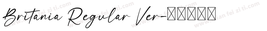 Britania Regular Ver字体转换